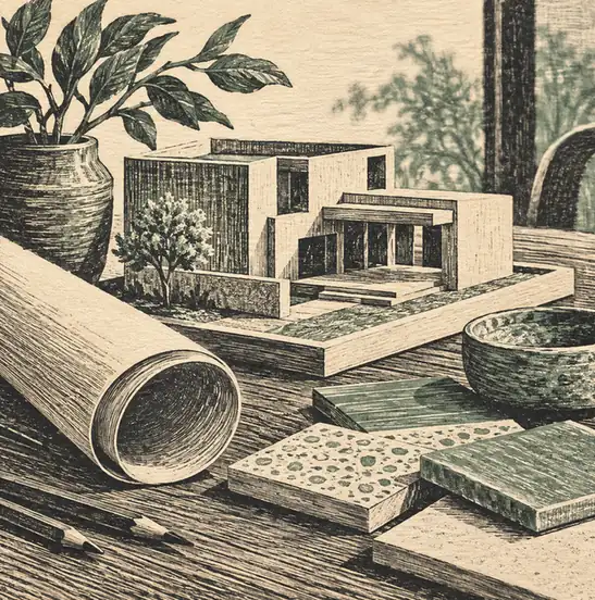 Illustration of interior businesses equipment and workspace
